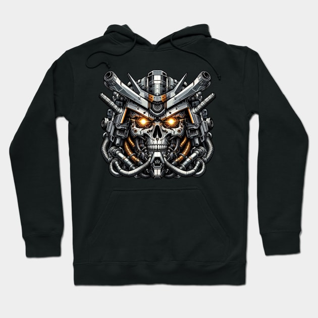 Biomech Skull S01 D39 Hoodie by Houerd